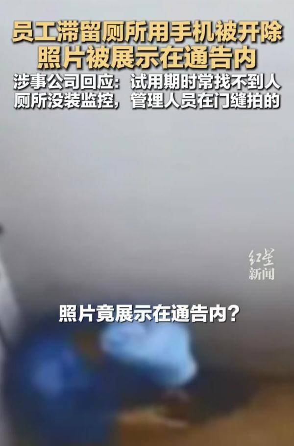 极目锐评丨员工厕所玩手机照片被发400人群，严管“摸鱼”也不能越法律红线