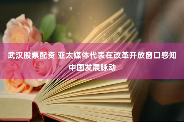 武汉股票配资 亚太媒体代表在改革开放窗口感知中国发展脉动